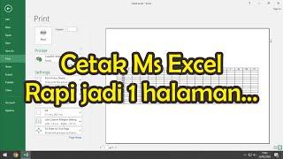 Tips Cetak Ms Excel jadi satu halaman dan rapi