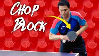 How to Super CHOP BLOCK with Long Pimples
