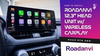 How to Install Roadanvi 12.3" Head Unit for Toyota RAV4 2019 - 2022