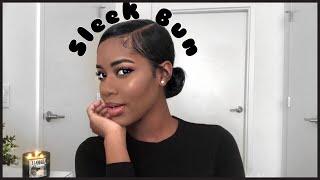 How I Do My Sleek Low Bun | Relaxed Hair