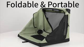 Foldable & Portable Travel Soft Dog Crate