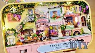 Lucky Market Box Theatre | DIY Miniature Dollhouse Crafts | Relaxing Satisfying Video