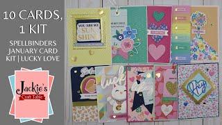 10 Cards, 1 Kit | Spellbinders January 2021 Card Kit | Lucky Love