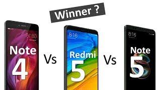 Xiaomi Redmi Note 4 vs Redmi 5 vs  Note 5 Comparison | My Opinions