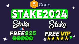 STAKE - The Best Promo Code "STAKE2024" / Stake US Free Money $25 STAKE CASH + 250K GOLD COINS