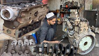 Restoration of Road Roolar Diesel Engine | Fully Destroyed Dynamic Road Roolar Diesel Engine Rebuild