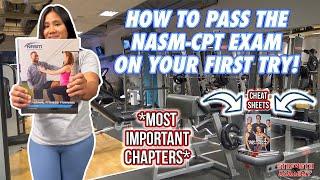 HOW TO PASS THE NASM CPT EXAM ON YOUR FIRST TRY! | Most Important Chapters You Need To Know!