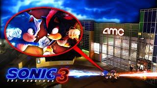 DRONE CATCHES SONIC VS SHADOW AT THE MOVIES!! (ON CAMERA)