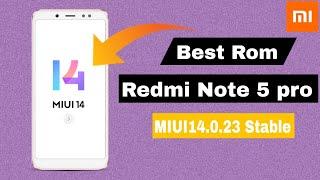 MIUI 14.0.23 Stable update ! Redmi Note 5 pro & Android 13 Full customization ROM Full Review 2023 