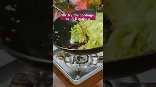 Shredded Chinese Cabbage -Spicy Cabbage Stir Fry Vegetarian Recipe #cabbagerecipe #vegan #vegetarian