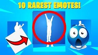 Top 10 RAREST Emotes in Fortnite!!!!1!1