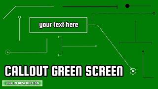 CALLOUT GREEN SCREEN - POINT LINE