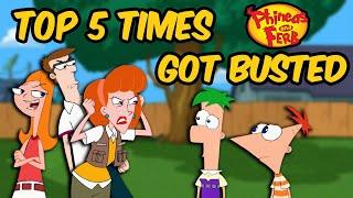 Top 5 Times CANDACE BUSTED PHINEAS and FERB
