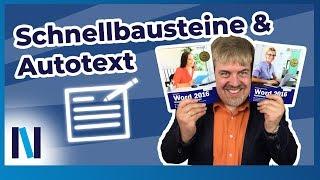 Word Schnellbausteine und Autotext: So spart Ihr viel Zeit!