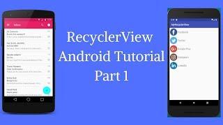 Part 1: How to implement RecyclerView in android | android material design