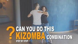 Full Kizomba Dance Combination - Step by Step - with Beautiful Dip