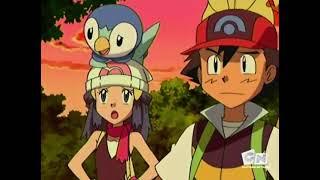 Pokémon DP: That one time where Dawn holds onto Ash because she was scared (u///u)