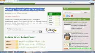 How to use Coupon Code at Godaddy?
