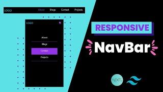 Create a Responsive NavBar with Next.js & TailwindCSS in UNDER 15mins