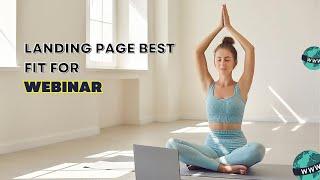 Elementor Landing Page Templates Best Fit To Host A Webinar.