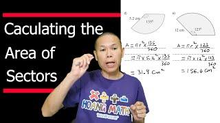 Calculating the Area of Sectors Part 1