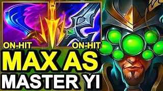 Wild Rift China Master Yi Jungle - 21KILL MAX ATTACK SPEED YI BUILD RUNES - Late Game ＝ Auto Win