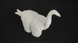 TOWEL FOLDING DINOSAUR