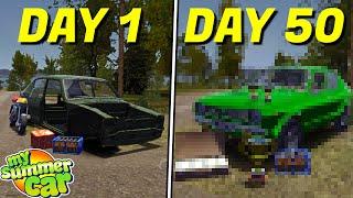 Can You Survive 50 DAYS In My Summer Car Permadeath?