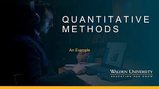 Quantitative Methods: An Example