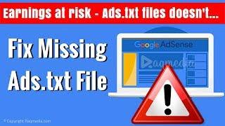 How To Fix Missing Ads.txt File Notification in Adsense