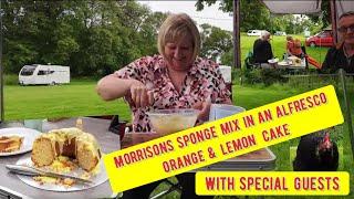 Air fryer. Morrisons sponge mix inside outside orange & lemon cake