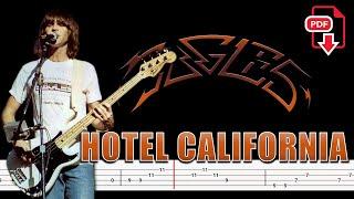 Eagles - Hotel California (Bass Tabs | Notation) @ChamisBass  #eaglesbass #chamisbass #basstabs