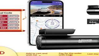 AZDOME M300S 4K Dash Cam Front and Rear, 5.8G WiFi GPS Dash Camera for Cars, Free 64GB SD Card, Voic