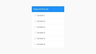 Drag and Drop List Example in React JS | Demo