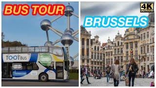 Brussels Belgium  Open Bus Tour 2024 / Hop On Hop Off Tootbus Tour