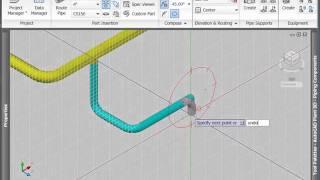 Autodesk AutoCAD P&ID-Routing Pipe with AutoCAD Plant 3D Part 2