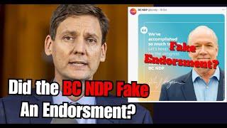 Did the BC NDP fake an endorsement from John Horgan?