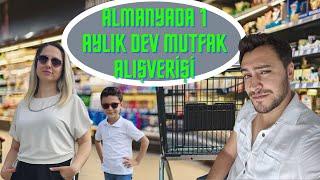 ALMANYA'DA MARKET FİYATLARI/ 1 AYLIK ALIŞVERİŞ YAPTIK!