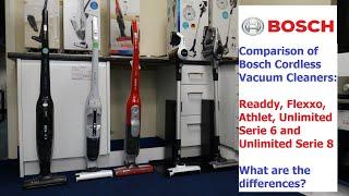 Bosch Cordless Vacuum Cleaner Comparisons