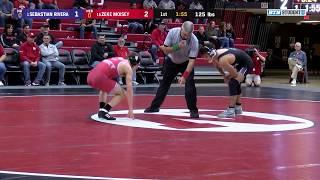 125 LBS: #2 Sebastian Rivera (Northwestern) vs. Zeke Moisey (Nebraska) | B1G Wrestling