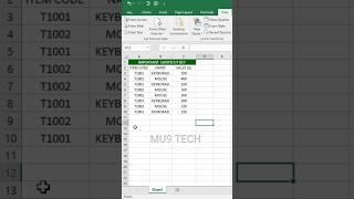 Subtotal in Excel #exceltips #excelshorts #excelshortstricks