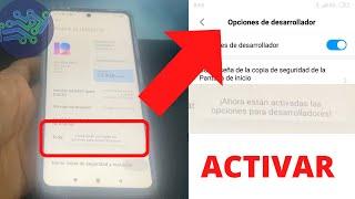 Como activar OPCIONES DE DESARROLLADOR en Android  Modo desarrollador