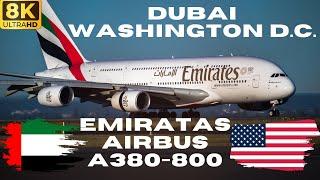 【8K】Emirates: Airbus A380-800 - From Dubai (DXB) To Washington D.C. (IAD) - Economy Class