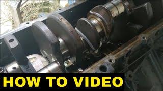 Removing Your Crankshaft And Main Bearing Caps - HOW TO - LS ENGINES