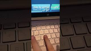 How to screen record on pc
