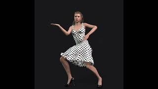 Awesome！Beautiful virtual human dancing