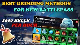 BEST WAY To Grind BELLS For NEW Operation I.C.E Battlepass || Tower Defense Simulator