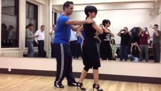 Joel Dominguez and Maria Palmieri at the JoelSalsa Advanced Beginner Class