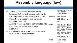 Computer Architecture - Assembly Language