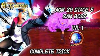 Complete All Out Mission No. 20 Stage 5 Giant Boss Battle | Naruto X Boruto Ninja Voltage